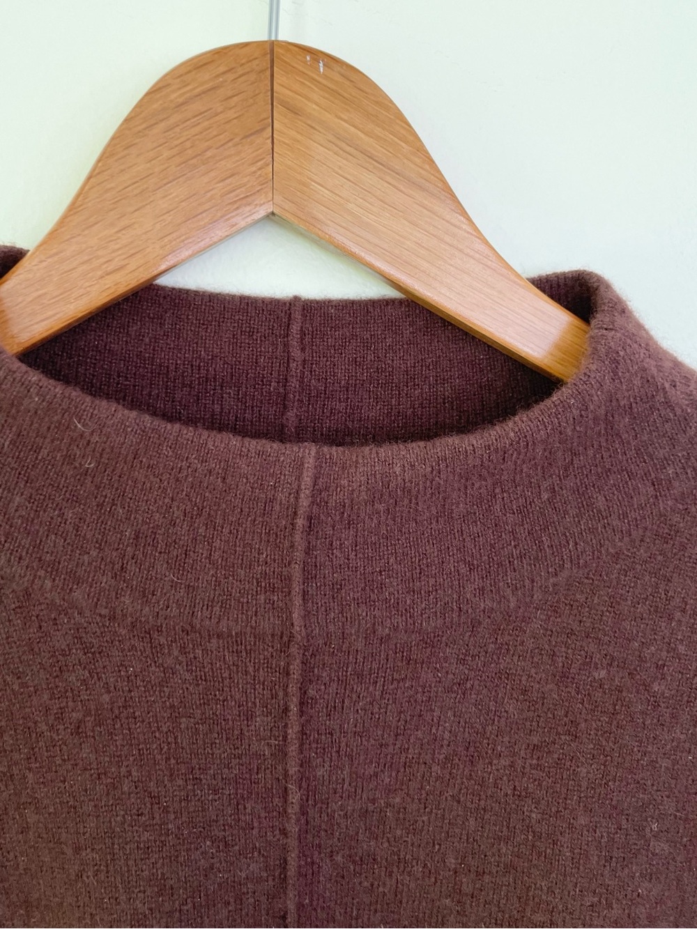 100% Cashmere Design History Front Seamed Oversized Crew Neck Sweater S Small - Picture 4 of 10